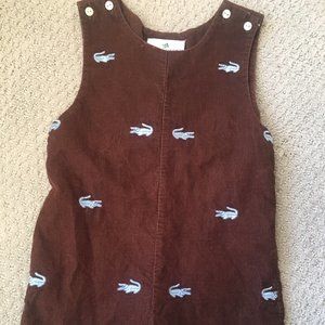 Embroidered Alligator Shortall/Jon Jon 3T